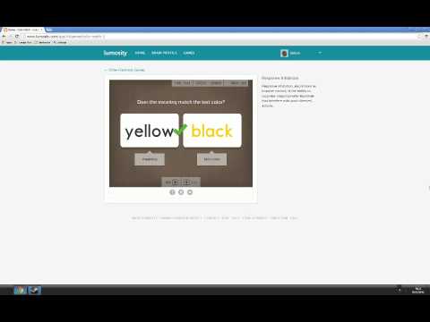 Lumosity Brain Training Games - Color Match - 29,800 score