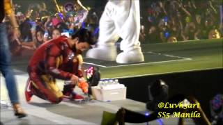 131024 Donghae epic watergun moment - SS5 Manila