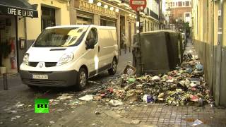 Забастовка дворников превратила Мадрид в большую помойку
