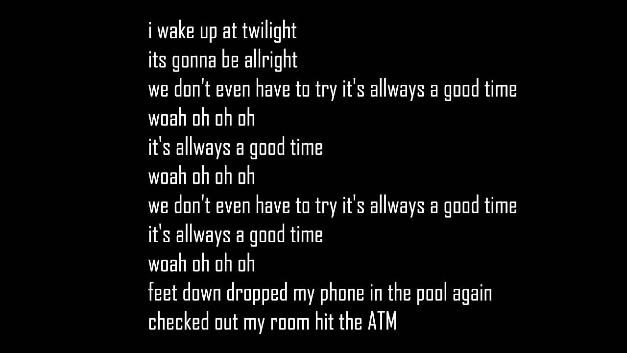 Owl City - Good Time lyrics - YouTube