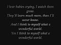 Louis Armstrong - What A Wonderful World (Lyrics)