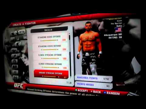 UFC Undisputed 3 CAF Overall 107 - YouTube