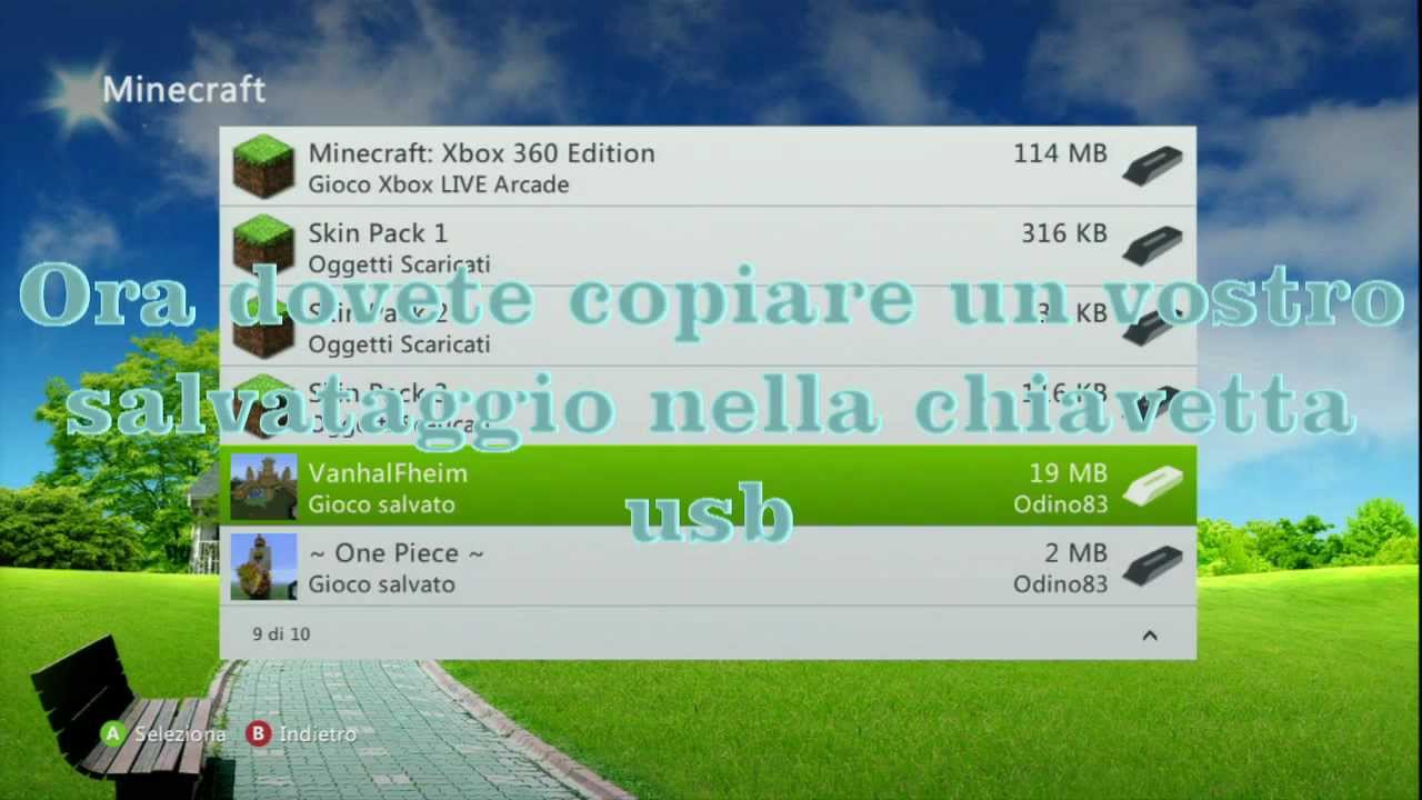 Tutorial su come scaricare le mappe di Minecraft Xbox360 in pochi ...