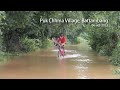 Flood in Cambodia 2013, Battambang town view.