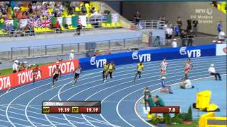 Moscow 2013 200M Semi Final 2 Usain bolt 20.12