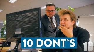 10 Dont's op het werk.