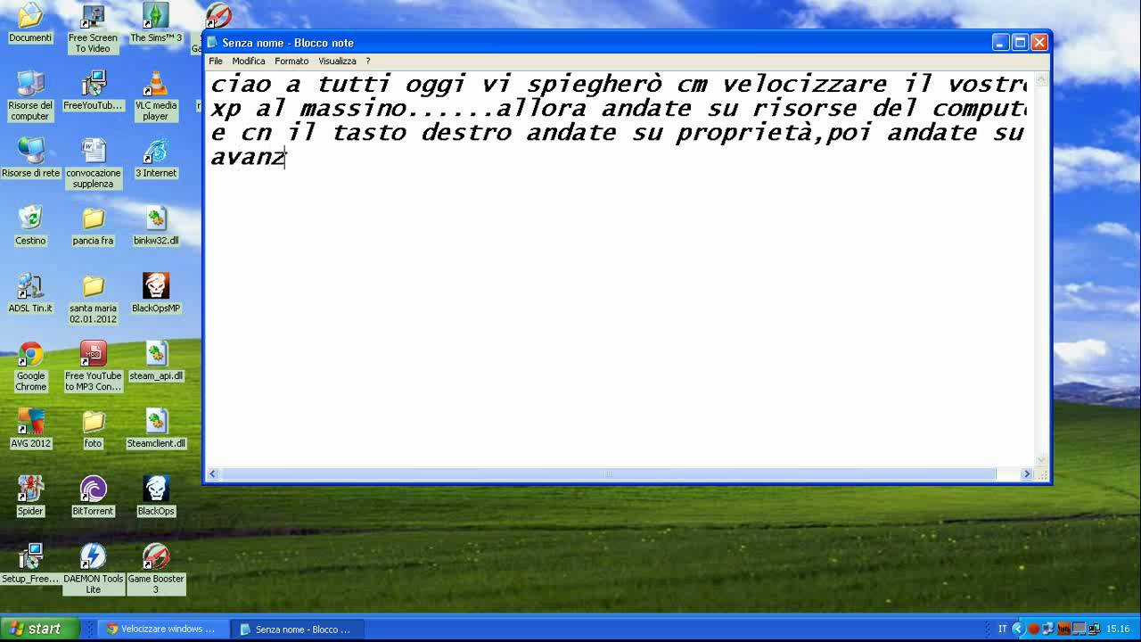 come velocizzare il windows xp al massimo.flv - YouTube