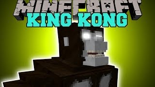 Minecraft: KING KONG (NEW GIANT MONSTER IS UNLEASHED!) Mod Showcase