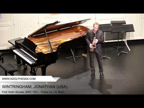 Dinant 2014 - WINTRINGHAM Jonathan (First Violin Sonata, BWV 1001 - Presto by J.S. Bach)