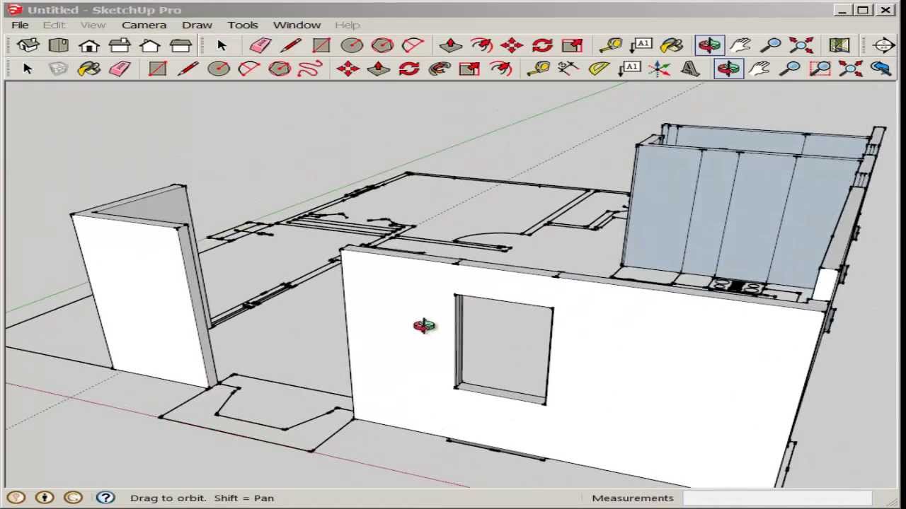 SketchUp 2013: Import and Model an AutoCAD Floor Plan - YouTube