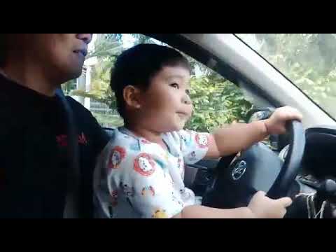 My Baby is driving... So funny.