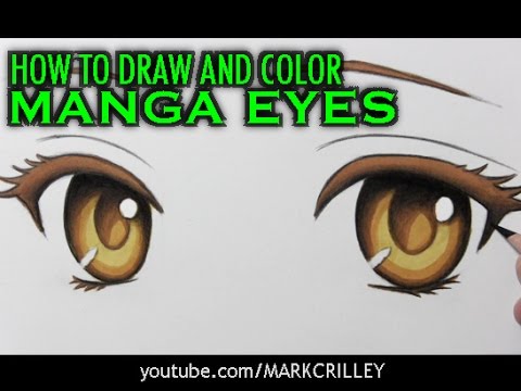 'How to Draw and Color Manga Eyes: Narrated Step-by-Step Tutorial' on ViewPure
