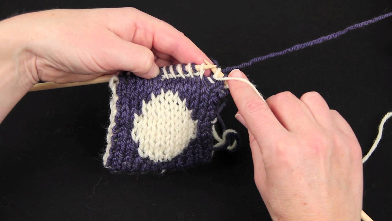 Reverse Stocking Stitch Double-Knitting - YouTube