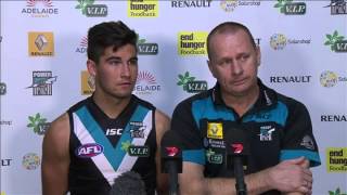 PTV: Hinkley and Wingard post-match v Crows R19, 2013