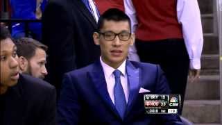 [HD] Jeremy Lin vs Nets 板凳區的林書豪 (1)  Nov.29,2013