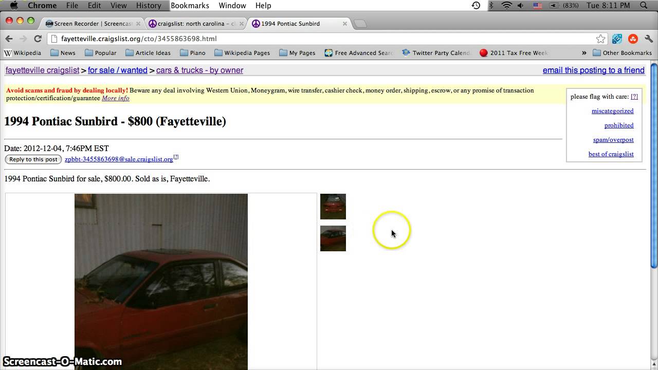 Craigslist Fayetteville NC Used Cars for Sale - By Owner ...