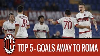 AC Milan Top 5 Goals Away to Roma