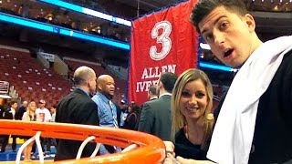 SNUCK ON NBA COURT!