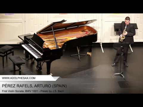 Dinant2014 PE?REZ RAFELS Arturo First Violin Sonata, BWV 1001 Presto by J S Bach