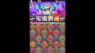 パズドラ【ベルゼブブ降臨！】ホルス×ホルスPT 初見ノーコン