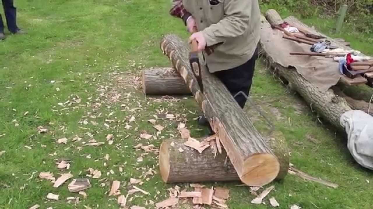 Traditional Hewing Log to Beam YouTube