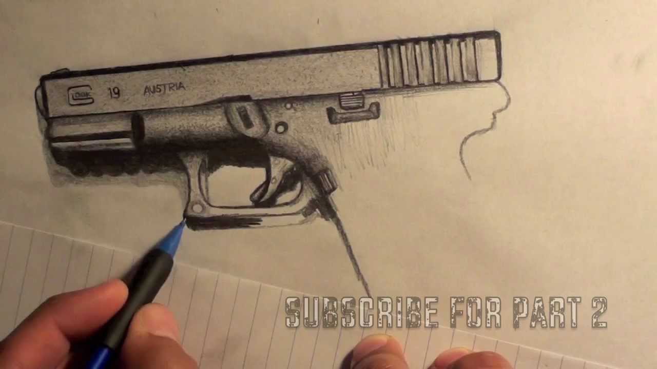 GLOCK 19 Speed Drawing (NOT FINISHED) YouTube