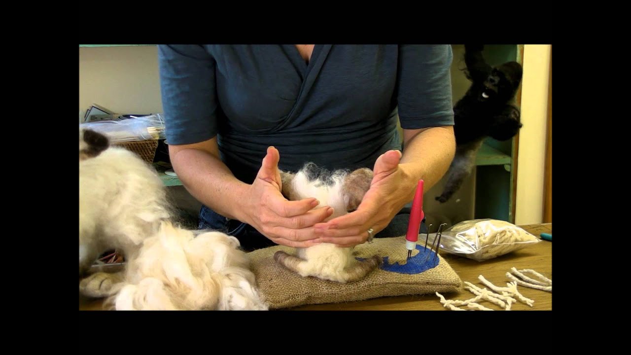 How To Needle Felt Attaching Long Fibers Sarafina Fiber Art Episode