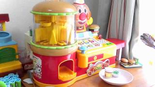 Anpanman Deru Deru Hamburger Shop★アンパンマン ピピッとえらんで!でるでるハンバーガー ショップ でチーズバーガーたのんでみた！