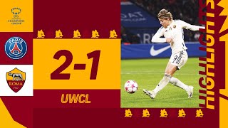 Psg 2-1 Roma | HIGHLIGHTS UWCL