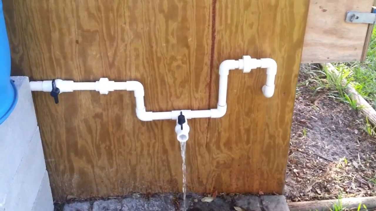 Ultimate DIY Chicken Waterer Rain Barrel Nipple System YouTube