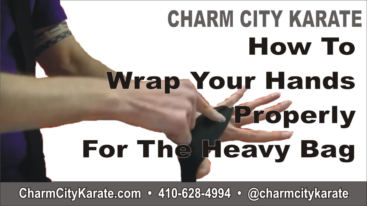 How To Wrap Your Hands Properly For The Heavy Bag YouTube