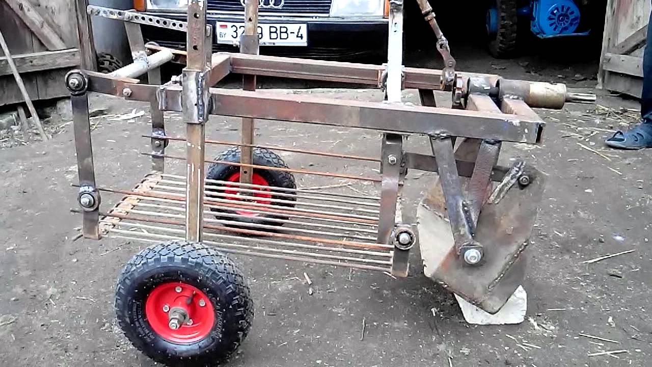 Самодельная картофелекопалка для мотоблока мтз Самодельная картофелекопалка для мотоблока мтз