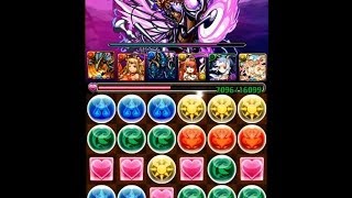 パズドラ「ベルゼブブ降臨！狂皇子　超地獄級」ホルス×サクヤでノーコン攻略( ´艸｀)