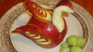 Manzana en forma de cisne