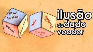 Ilusão de ótica do dado voador (como fazer ilusão de ótica)