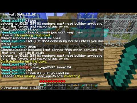 MINECRAFT Admin Tutorial inventory managment - YouTube