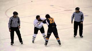 Combat / Fight G. Roch vs J. Thériault, LNAH, 08-03-14