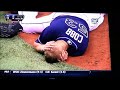 Alex Cobb Hit In the Head Injury by Eric Hosmer Line Drive