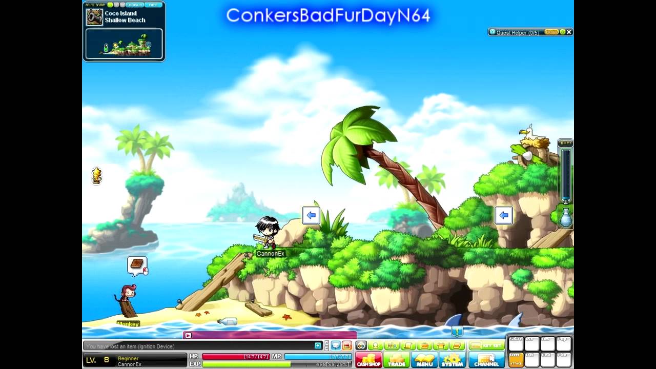 MapleStory (Tespia) - Cannoneer Story & First Job Skills - YouTube