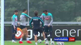 Cristiano Ronaldo samba dance, instead of practice with Portugal team