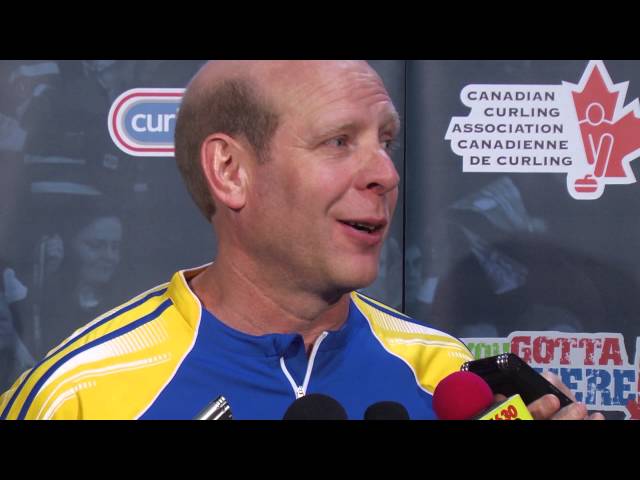 Draw 14 Media Scrum - 2013 Tim Hortons Brier