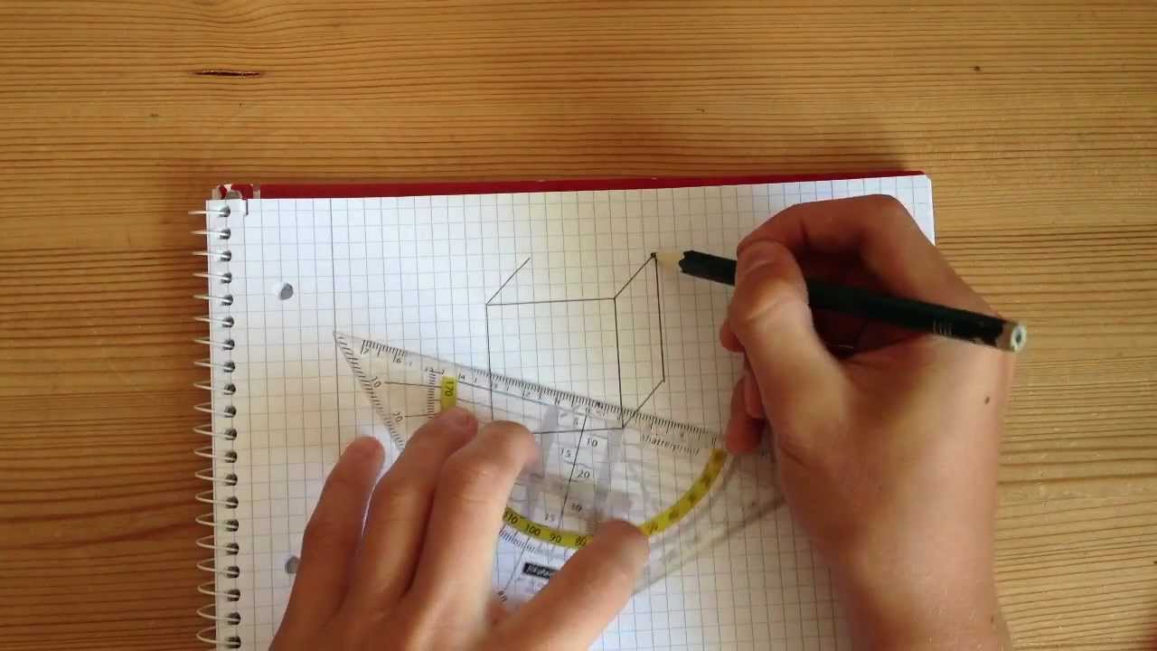 Dreidimensionalen Körper zeichnen - geometrische Körper - YouTube