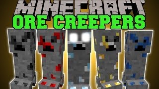 Minecraft: ORE CREEPERS (KILL CREEPERS FOR ORE!) Mod Showcase