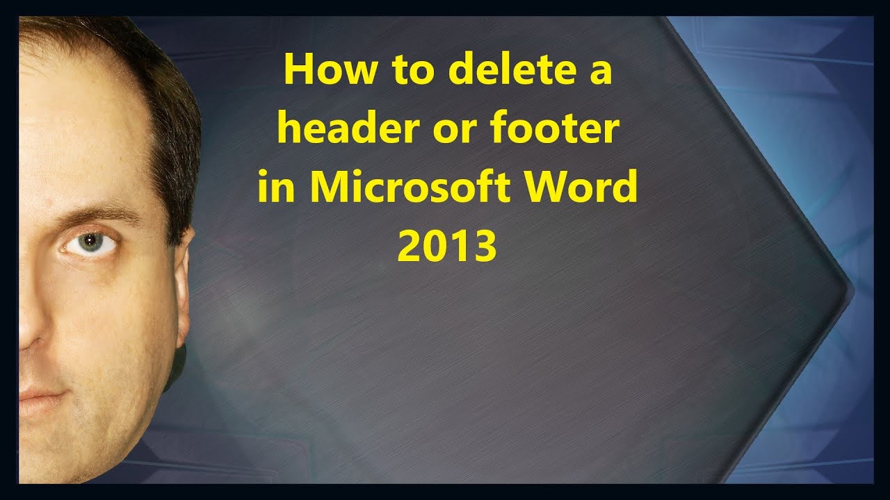 Header And Footer On Microsoft Word 2010
