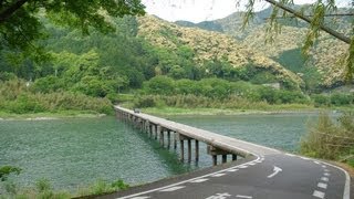 【沈下橋】高知県 名越屋沈下橋【酷道険道ファン倶楽部】