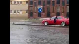 Regn i Kalmar, Norra vägen, 2013-06-26