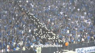 Polizeieinsatz im Schalke Block (Schalke 04 vs. PAOK Saloniki 1:1, 21.08.2013)