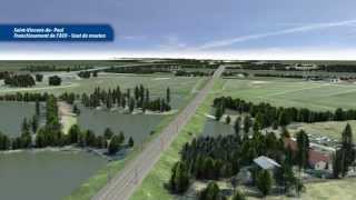 [3D] LGV SEA Tours-Bordeaux d'Ambarès-et-Lagrave à Saint-André-de-Cubzac