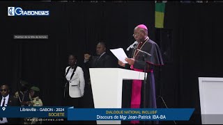Gabon / DIALOGUE NATIONAL INCLUSIF : Discours de Mgr Jean-Patrick IBA-BA