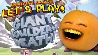 Annoying Orange Let's Play GIANT BOULDER OF DEATH!